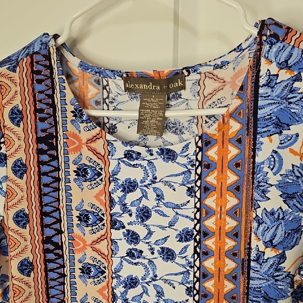 Alexandra + Oak Vibrant Floral Mini Dress Size S - Picture 4 of 7